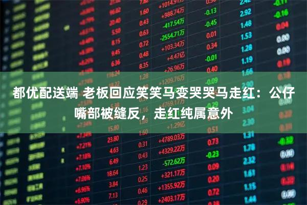 都优配送端 老板回应笑笑马变哭哭马走红：公仔嘴部被缝反，走红纯属意外